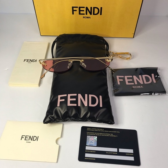 💯 - New Authentic Fendi FIRST FE 4075US 30S Oval Sunglasses - Picture 11 of 17